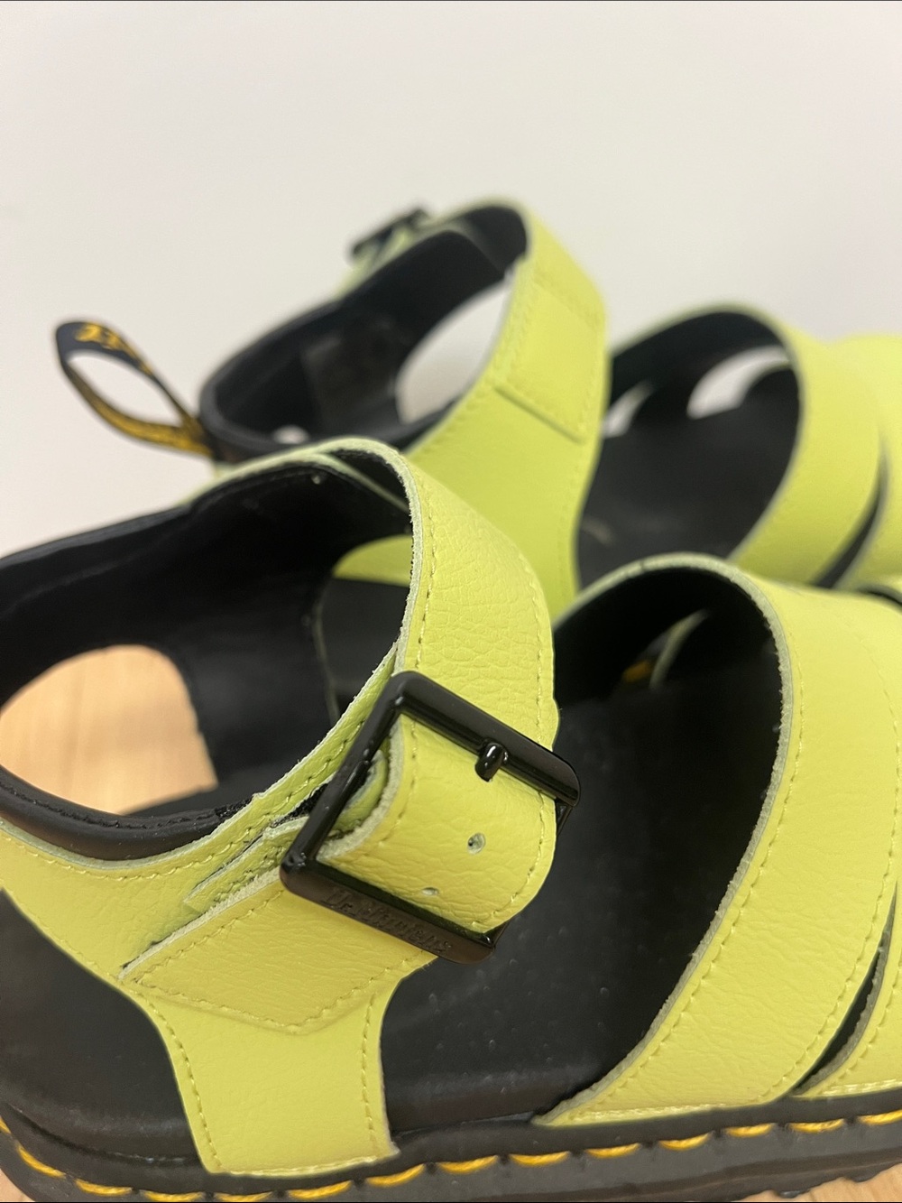 Dr. Martens Women’s Lime Green Gladiator Sandals - Picture 3 of 6